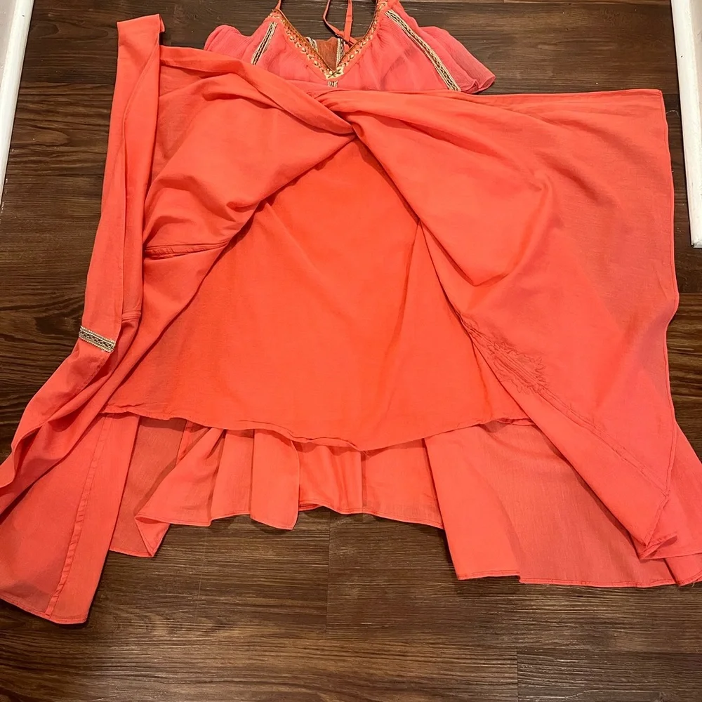 Free People One Enchanted Evening Open Back Beaded Dress S/P - Picture 9 of 13